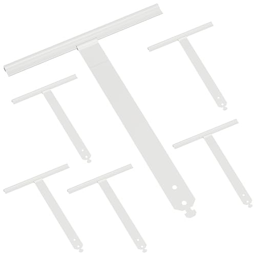 Zalava 6 Pcs Attache Tablier Volet Roulant en Inox Laqué Pour Lame 14mm | 150*190mm Ressort de Suspension à Clipper/Visser Compatible avec Volet Roulant de Tube Octo,Deprat,ZF,Hexa