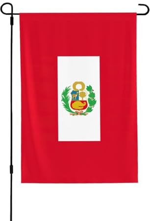 Bandera de Perú resistente a la intemperie, bandera de doble cara, 71 x 102 cm, decoración de temporada para jardín, patio y porche