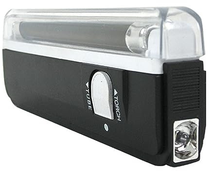 TOPINCN Détecteur de Billets de Banque Portatif de Vérificateur D'argent UV pour le Dollar Euro Livre RMB Détecteur Pratique de Faux Billets pour l'employé D'hôtel de Restaurant