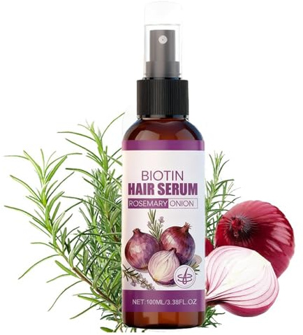 Zwiebel- und Rosmarin-Haaröl, Leave-in-Haarspray, spendet Kopfhaut und Haar Feuchtigkeit, stärkt trockenes Haarserum (1 pcs)