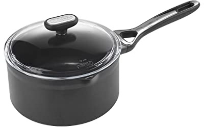 Pyrex - Origin+ - Saucepan with Healthy Non-Stick Coating - Suitable for All Heat Sources Including Induction - Aluminium - Grey Quartz - 20 cm Transparent,1454035