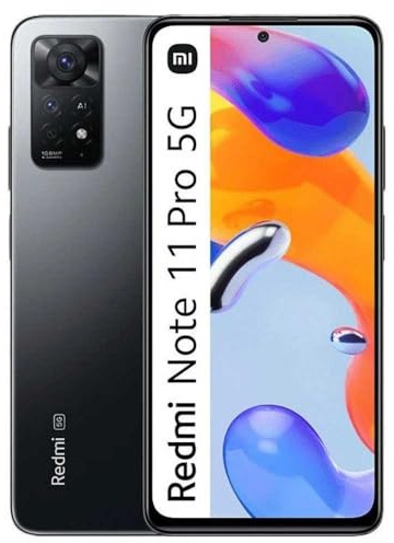 Xiaomi Redmi Note 11 Pro 5G – Smartphone 128 GB, 6 GB RAM, Dual Sim, Graphite Grey (Generalüberholt)