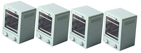 Toyvian 4 Stück Puppenhaus Küche Mini- - Vorgeben Mikrowelle Mini-möbelgerät Puppenhaus Mikrowelle Backofen 1 12 Miniatur-küchenofen Plastik Elektrischer Ofen Kind Elektrogerät