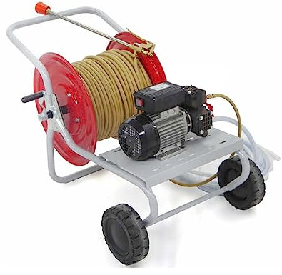La zappa Motopompa irroratrice con motore 4T e carrello avvolgitubo a benzina (2.3 HP)