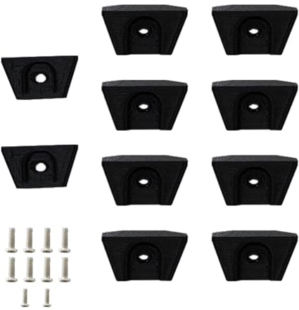 PIAOLGYI Shelf Bracket for IKEA Milsbo Indoor Greenhouse Cabinet,Accessories Compatible with IKEA Milsbo Glass Cabinet,Black(Not Include Shelves)