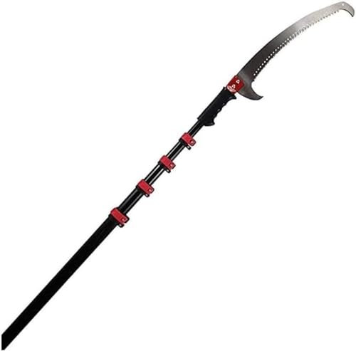 Teleskop-Stangensäge, Astsäge mit gebogener Baumsäge, ausziehbare Teleskop-Stangensäge zum Beschneiden und Trimmen von Ästen Schneiden (Größe: 6 m)