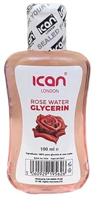 ican London Rose Water Glycerine 100ml