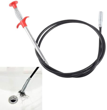 JDCMEI Gancio pulizia lavandino, Pinze Flessibili per Artigli da 300cm Retrattile Artiglio Pulito con 4 Artigli Pinza Telescopica Prendi Oggetti per la Pulizia Dei Tubi per Cucina, Bagno e Fogne