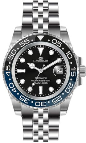 Lorenz Sport Automatic 28196DD Orologio da uomo automatico in acciaio inossidabile sub 100 metri