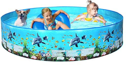 Faltbecken,Faltbares Hundebecken | Kinderbecken,Rutschfester Pool für Kinder und Hundeverdickungspool für Babys, Mädchen, oder Haustiere