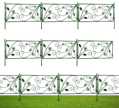 Gartenzaun Tierabsperrung - Kleine Zaun-Garteneinfassung,Gartenzaun, Tierbarriere, Zaun für Hof, Gartengrenze, Einfassungsblumenzaun, Außenzäune für die Landschaftsgestaltung