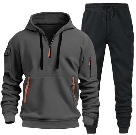 Zip Off Trousers Men,Mens Track Suits for Men,Herrenpullover,Wide Leg Joggers Men,Sport Trousers Mens,Zipper Hoodie Y2K,Pullover Sport Herren,Pullover Herren Sommer,Cropped Hoodie,Men's Tracksuit Set