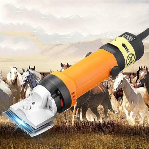 XBDLYQBD Tondeuse électrique pour Chevaux, Portable pour toilettage des Poils et des Fourrures, Tondeuse Professionnelle à 6 Vitesses réglables, pour Manteaux d'animaux et de bétail