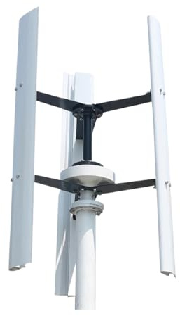 QZCX Aerogenerador Eolico, Turbina aeroneradora de Poco Ruido 1KW for el Molino de Viento Vertical casero de la Granja 800W 1000W(1000W,24V)
