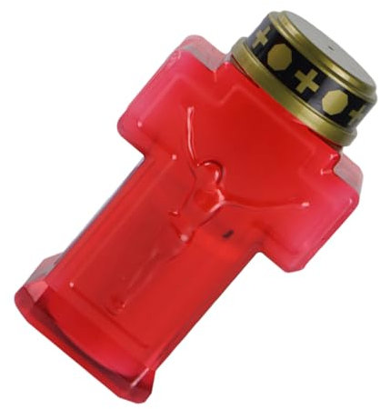 Zerodeko Luce Commemorativa Led Per Esterni Design Forma Rossa Simula Candela Per Decorazioni Da Cimitero Chiesa e Giardino