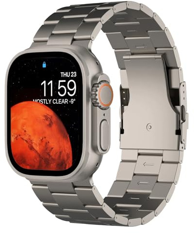 Ultra 2 Titan Armband 49mm Kompatibel mit Apple Watch Ultra 2 & Ultra 1 Metallband (26mm Breite) Titan iWatch armband