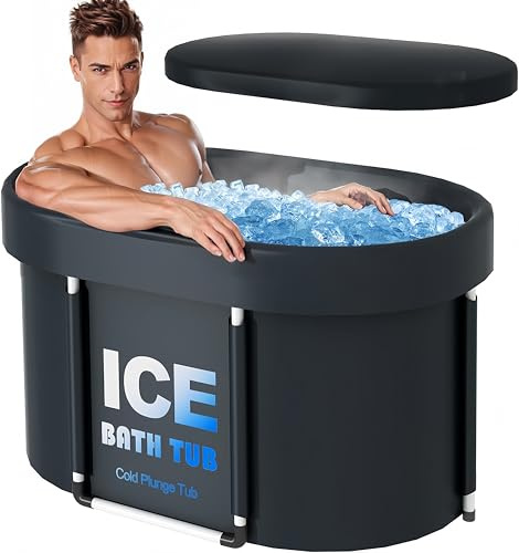 Bañera de hielo portátil para atletas, 105 x 65 x 66 cm