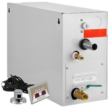 Generador De Vapor For Sauna, 4/6/7/9KW, Ducha De Vapor Doméstica Y Controlador Digital, Máquina De Baño De Vapor For Sala De Sauna Y SPA Calefacción Eficiente(4KW)