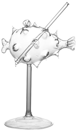 Baluue Copa de Cóctel Cáliz de Vidrio Transparente Forma de Globo y Tallo Alto Vajilla Elegante para Bar Fiestas y Decoración del Hogar Copa de Vino Creativa para Bebidas y Reuniones