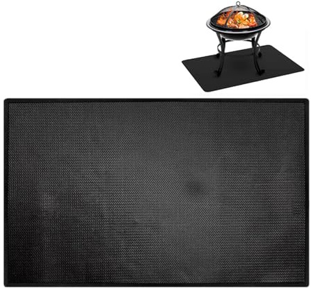 Alfombrilla para Fogata,Colchoneta Portátil de Camping,Esteras para Parrilla de Exterior - para Suelo Exterior Terraza Jardín Fogata Barbacoa Patio Tienda y Cocina al Aire Libre de Cocinar