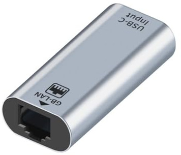 Ehwisbe Adaptador Ethernet USB C de 1000Mbps Tipo C una Puerto RJ45, Tarjeta de Red LAN con Cable Gigabit para PC de Escritorio, PortáTil, TeléFono Inteligente