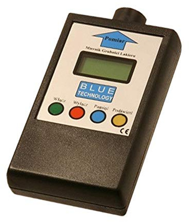 Blue Technology Schichtdickenmessgerät Lackdickenmessgerät MGR-10-FE | Stahl Coating Thickness Gauge | Lacktester für Auto | Hergestellt in der EU