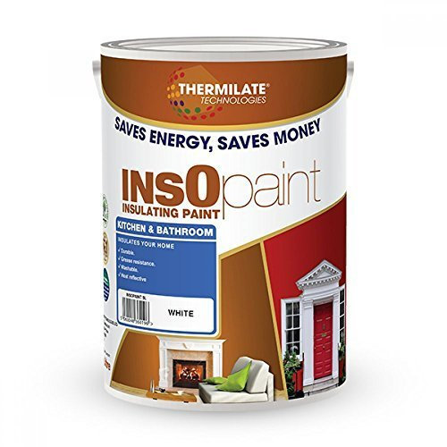 InsOpaint Advance Energy Saving Paint Sage Green 5L – Tough Acrylic Emulsion for Kitchens & Bathrooms – Mould Resistant, Anti Condensation & Washable – Thermal Insulation Coating for Walls & Ceilings
