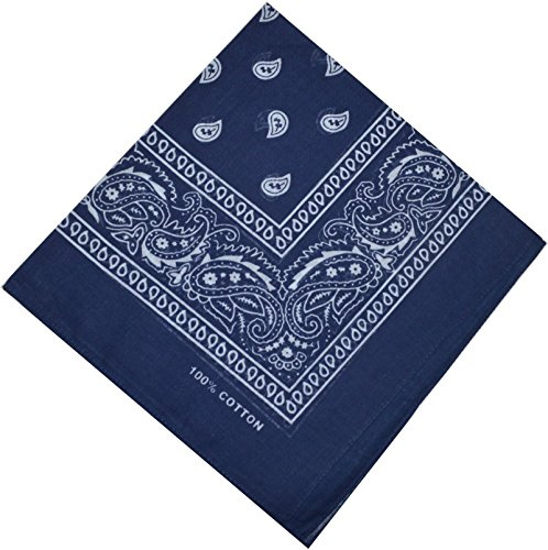 Bandana, halsduk, biker, 1-pack, 3-pack, 6-pack, 12-pack, Nikki-halsduk, Paisley-huvudduk, 100 % bomull, 24 färger