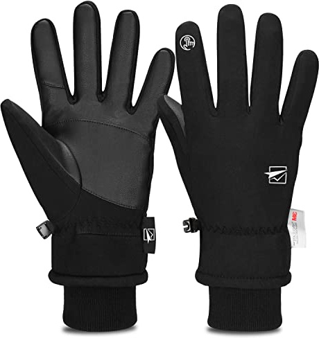 Cevapro Winterhandschuhe Wasserdicht Warm Touchscreen Herren Damen -25°C | Winddicht Atmungsaktiv Thermohandschuhe, Extra Fleece Skihandschuhe, Rutschfest Handschuhe Skifahren Radfahren Wandern Laufen