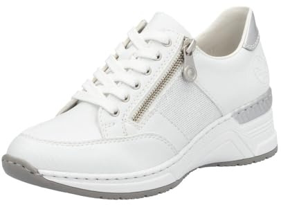 Rieker dam N4263 sneakers, Vit, 42 EU