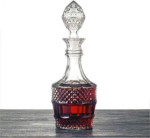 Skelang Decanter per whisky, bottiglia decanter in vetro, decanter per alcolici, per whisky, brandy, vodka, capacità 800 ml