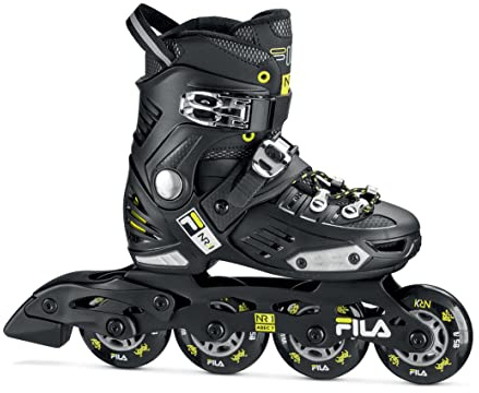 FILA SKATES 010620130 NRK JUNIOR Inline skate Kid BLACK/LIME Size EU L 36-39