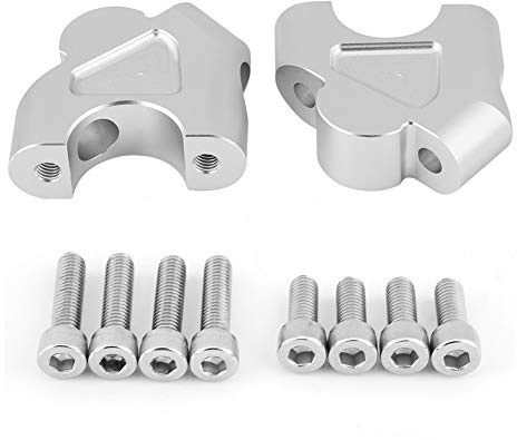 Extensiones de manillar de motocicleta, abrazadera elevadora, adaptadores de altura para R1200GS LC, Adventure 2014-2018(Plata) alzador de manillar r1200gs 2018 r1200gs adventure alzas