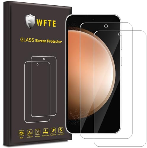 WFTE [2-Pack] Screen Protector for Samsung Galaxy S23 FE/Samsung A54 5G,Anti-Scratch,High Transparency,Anti-fingerprint,Bubble-Free,Dust-Free Premium Screen Protector Tempered Glass For Samsung S23 FE