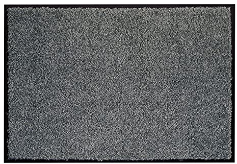 Rutschfeste Eingangsmatte Innen Fußmatte - Grau 40 x 60 cm (Rechteckig) | Langlebige Schmutzfangmatte pflegeleicht Läufer Flur farbecht Türmatte schmutzabweisend Sauberlaufmatte Innenbereich robust