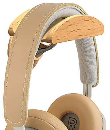 GEEKRIA Väggfäste i trä för hörlurar, väggfäste i trä, headsetshängare kompatibel med Apple AirPods Max, Sony WH-1000XM6, WH-1000XM5, Bose QC45, QC35-hörlurar.