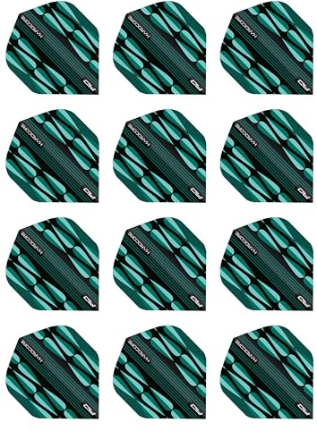 RED DRAGON Hardcore Radical Dartflug - 4 Set pro Packung (insgesamt 12 Dart-Flights)