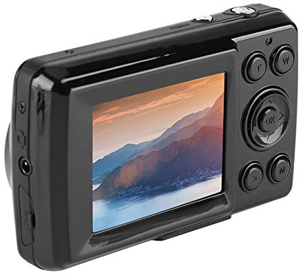 AYNEFY Digitalkamera 720P Full HD Kompaktkamera 36 MP Vlogging-Kamera mit 16-fachem Digitalzoom, Kamera 2,4 Zoll LCD -Videokamera für Studenten Kinder Erwachsene (Schwarz)