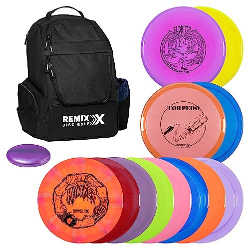 Remix Disc Golf Mochila Deluxe + 12 Disc Set