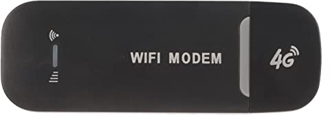 Mrisata SIM WiFi Dongle 4g ​​USB Dongle 4g ​​WiFi Router Negro hasta 10 Usuarios Estable Conexión Fácil USB Plug and Play 4g LTE Router para Hotspot Tarjeta SIM Teléfono PC