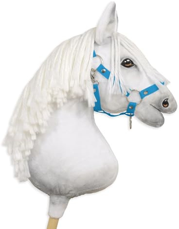 Verstellbares Halfter für Hobby Horse A3. Set ohne Pferd. Turkis.