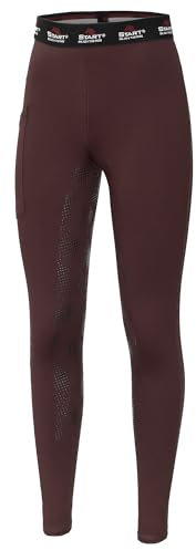 Reitleggings Mädchen Vollbesatz mit Handytasche Start Colchester Silikon Vollbesatz (DE/NL/SE/PL, Numerisch, 152, Regular, Bordeaux)