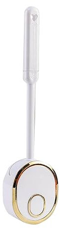 Escobilla De WC, Limpiador Y Soporte De Baño Con Fondo Drenable, Cepillo De Limpieza Del Asiento Del Inodoro Con Mango Largo,Cepillo De Limpieza De Baño Profundo Montado En La Pared Para Baño Para