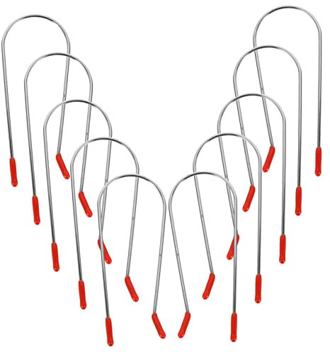 PAMINGONO Set di Bigodini Caldi 16 Pezzi in Acciaio Inossidabile Rulli di Ricambio per Bigodini Caldi Morsetti