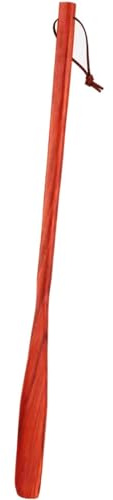 GUOQDAMI Ergonomique Chausse-Pied à Manche Long de 70CM, Chausse-Pied en Bois pour Femmes, Hommes, Enfants, Grossesse, Personnes âgées, cuillère à Chaussures avec Corde Confortable