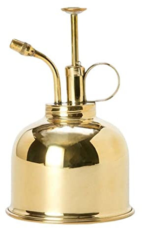 Baobiutin Wassersprühflasche Pflanze Mister Sprühflasche Messing Pflanze Spritzer Sprüher kleines Wasser für Blüten 300 ml golden