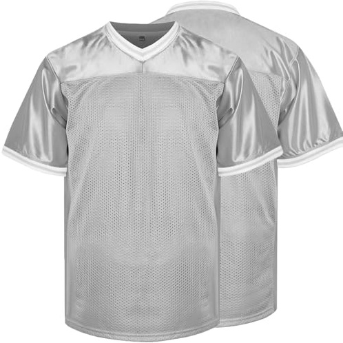 MESOSPERO Blank Practice Football Jersey Mesh Athletic Sports Football T-Shirt Schwarz Weiß Rot