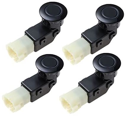 MKVAXR 4 sensores de estacionamiento PDC de Color Negro for Toyota, Land Cruiser, GRJ200, UZJ200, PZ362-00206, PZ36200206 Sensor de Asistencia de estacionamiento