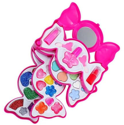 ibasenice Schminken Set Für Mädchen Abwaschbares Make-up Für Kleinkinder Kinderschminke Mit Vielen Accessoires Wasserlösliches Junge Mädchen-Make-up Make-up-Set Für Mädchen Von Jahren
