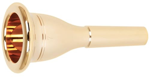 Goldene Trompetenmundstück 13,3mm Schoken 7, aus Vergoldetem Messing | Glatte Oberfläche, Gratfrei und Robust, Geeignet für Schüler und Profispieler, Leicht zu Verwenden